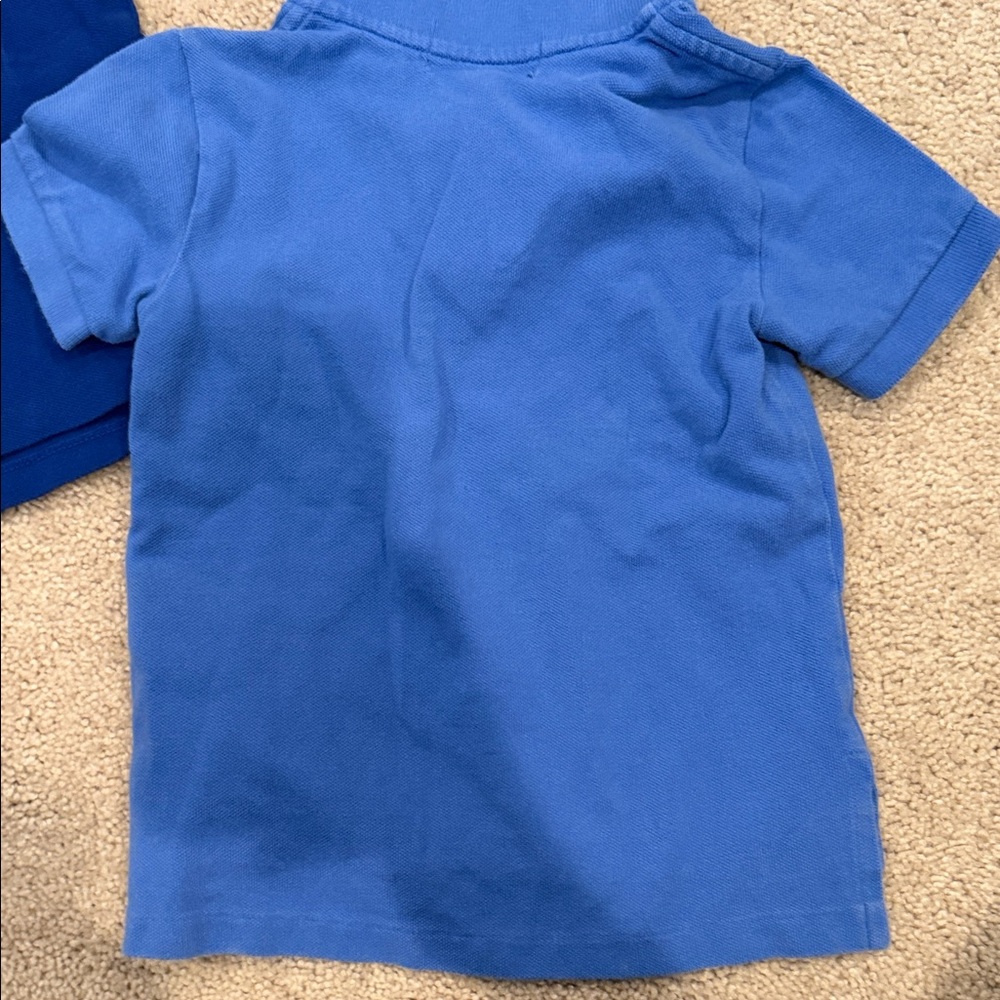 2 - Ralph Lauren Kids' Navy and Light Blue Polo Shirts - Picture 3 of 7